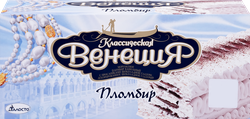 Мороженое ТАЛОСТО Классическая Венеция с прослойками шоколадной глазури 12%, без змж, 450г, крупный план