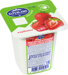 Продукт йогуртный EHRMANN Аlpenland Клубника, персик, маракуйя 0,3%, без змж, 95г, фотография