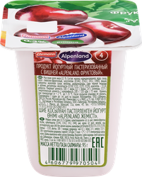Продукт йогуртный EHRMANN Alpenland Вишня, нектарин, дикий апельсин 0,3%, без змж, 95г, фотография