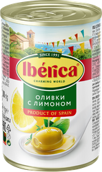 Оливки с лимоном IBERICA, 300г, детальное фото