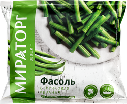 Фасоль стручковая замороженная МИРАТОРГ резанная, 400г, крупный план