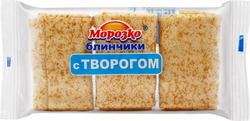 Блинчики МОРОЗКО с творогом, 210г, крупный план