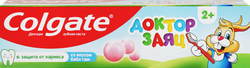 Зубная паста детская COLGATE Доктор Заяц со вкусом жвачки, защита от кариеса с фторидом, с 2 лет, 50мл, вид