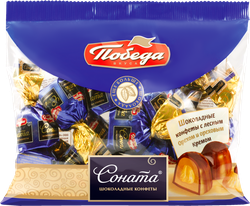Конфеты ПОБЕДА ВКУСА Соната с лесным орехом и ореховым кремом, 200г, фото
