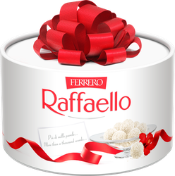 Конфеты RAFFAELLO с цельным миндальным орехом в кокосовой обсыпке, 100г, фото
