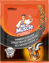 Средство для прочистки труб от засоров MR MUSCLE гранулированное, 70г, вид