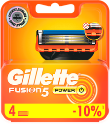 Кассеты сменные для бритья GILLETTE Fusion 5 Power, 4шт, картинка