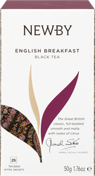 Чай черный NEWBY English Breakfast байховый, 25пак, картинка