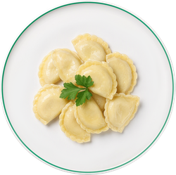 Вареники с картофелем и грибами ЛЕНТА FRESH, весовые, вид