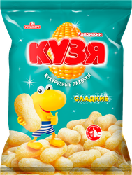 Палочки кукурузные КУЗЯ ЛАКОМКИН с сахарной пудрой, 140г, картинка