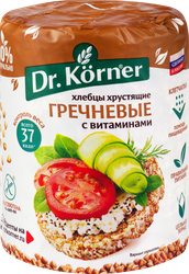 Хлебцы гречневые DR KORNER с витаминами, 100г, фото