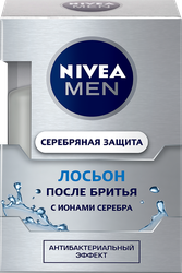 Лосьон после бритья NIVEA Men Серебряная защита антибактериальный, 100мл, фото