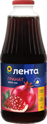 Сок ЛЕНТА Гранатовый прямого отжима, 1л, вид