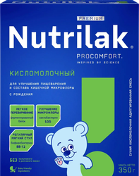 Смесь кисломолочная NUTRILAK 1, с 0 месяцев, 350г, фотография