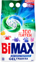 Стиральный порошок BIMAX 100 пятен Automat универсальный, 3кг, фотография