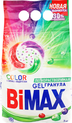 Стиральный порошок для цветного белья BIMAX Color Automat универсальный, автомат, 3кг, крупный план