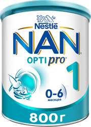 Смесь молочная NAN 1 OptiPro, с 0 месяцев, 800г, вид
