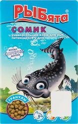 Корм для рыб РЫБЯТА Сомик гранулы, 35г, вид