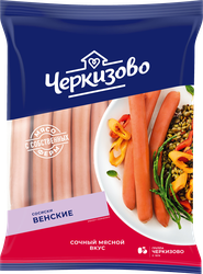 Сосиски ЧЕРКИЗОВО Венские, весовые, фотография