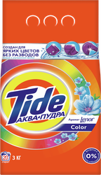Стиральный порошок для цветного белья TIDE Аквапудра Color Аромат Lenor, автомат, 3кг, детальное фото