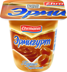 Пудинг EHRMANN Эрмигурт Экстра Bella Caramel 3%, без змж, 100г, крупный план