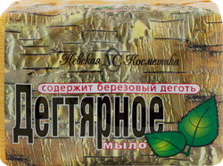 Туалетное мыло НЕВСКАЯ КОСМЕТИКА Дегтярное, с березовым дегтем, 4шт, фото