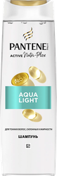Шампунь для тонких, жирных волос PANTENE Aqua Light легкий, питательный, 400мл, детальное фото