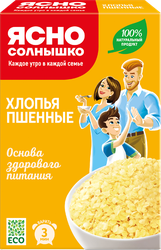 Хлопья пшенные ЯСНО СОЛНЫШКО, 375г, изображение