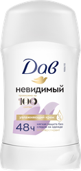 Дезодорант-антиперспирант стик женский ДАВ Невидимый, 40г, картинка