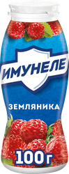 Напиток кисломолочный ИМУНЕЛЕ Земляника 1,2%, без змж, 100г, картинка