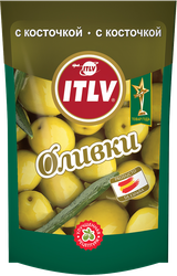 Изображение товара Оливки с косточкой ITLV зеленые, 195г