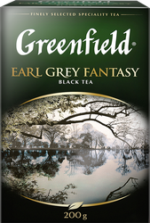 Изображение товара Чай черный GREENFIELD Earl Grey Fantasy с ароматом бергамота листовой, 200г