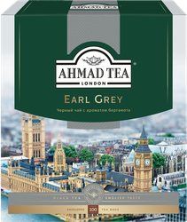Изображение товара Чай черный AHMAD TEA Tea Earl Grey с бергамотом байховый, 100пак