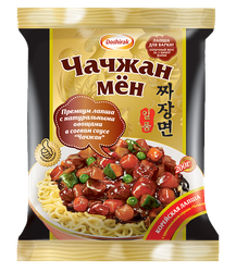 Лапша DOSHIRAK Чачжан Мен с оригинальным соусом, 200г, детальное фото