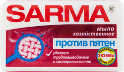 Хозяйственное мыло против пятен SARMA, 140г, картинка