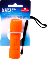 Фонарь компактный светодиодный LENTEL GL05, 9 светодиодов, детальное фото