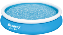 Бассейн с надувным бортом BESTWAY Fast Set 5377л 366х76см, с фильтр-насосом, Арт. 57274, изображение