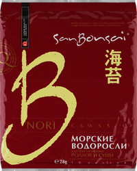 Морские водоросли для суши SANBONSAI Нори, 28г, изображение