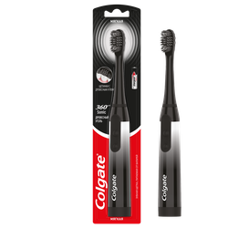 Зубная щетка электрическая COLGATE 360 Sonic Древесный уголь, на батарейках, мягкая, фотография