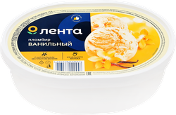 Изображение товара Мороженое ЛЕНТА Пломбир ванильный, без змж, 400г