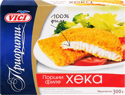 Хек замороженный VICI Приорити, филе в панировке, 300г, картинка