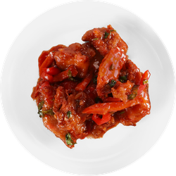 Филе куриное ЛЕНТА FRESH в кисло-сладком соусе с овощами, весовое, изображение