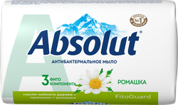 Туалетное мыло ABSOLUT Nature Ромашка антибактериальное, 90г, изображение