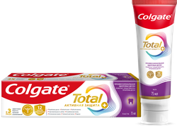 Зубная паста COLGATE Total 12 Профессиональная Здоровье десен с цинком и аргинином, с антибактериальной защитой всей полости рта в течение 12 часов, 75мл, изображение