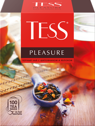 Чай черный TESS Pleasure с добавками, 100пак, фотография