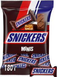 Конфеты SNICKERS Minis с арахисом, карамелью и нугой, 180г, картинка