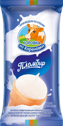 Изображение товара Мороженое КОРОВКА ИЗ КОРЕНОВКИ Пломбир, без змж, вафельный стаканчик, 100г