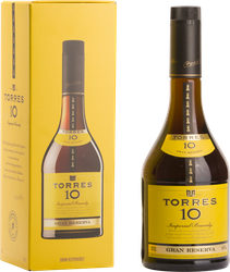 Бренди TORRES Gran Reserva 10, 38%, п/у, 0.7л, фото