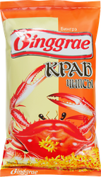 Чипсы хрустящие БИНГРЭ Краб, 80г, фотография