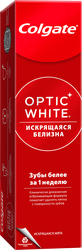 Зубная паста COLGATE Optic White Искрящаяся мята отбеливающая, 75мл, крупный план